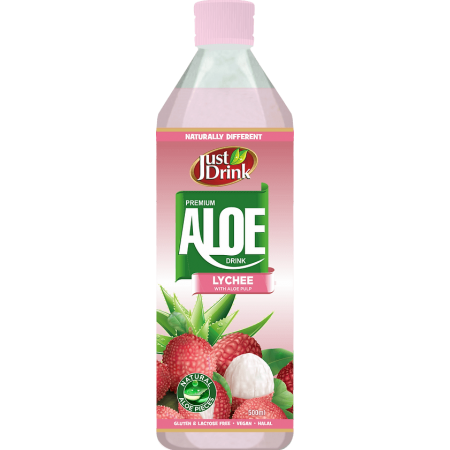 Just Drink Aloe - Lychee 12 x 500ml