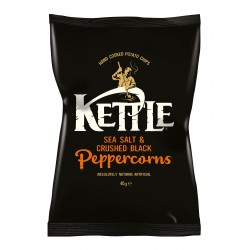 Kettle Chips | Sea Salt & Crushed Black Peppercorns 18 x 40g