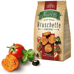 Maretti Bruschette Chips - Tomato, Olives & Oregano 15 x 70g