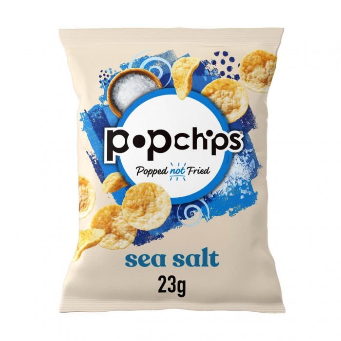Popchips Sea Salt Popped Potato Chips 24 x 23g