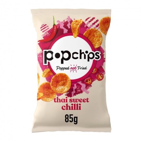 Popchips - Thai Sweet Chilli Popped Potato Chips 8 x 85g