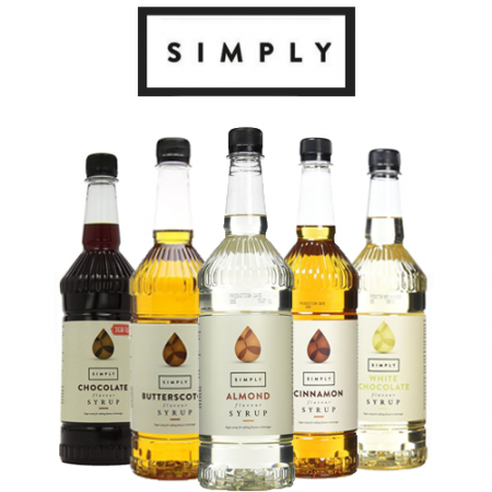 Simply Syrups  - 15 flavours - 1 litre bottles